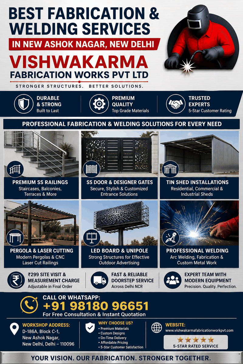 Best Fabrication & Welding Services in New Delhi NCR | Vishwakarma Fabrication Works